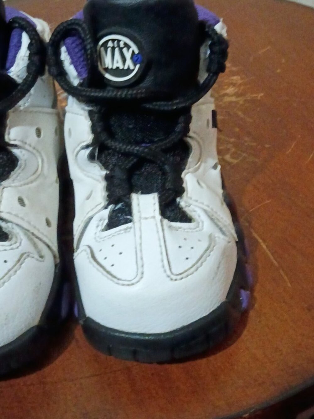 Nike Air Max CB94 Shoes Baby Toddler Size 6C White Black Purple 408886-105 - Picture 8 of 13